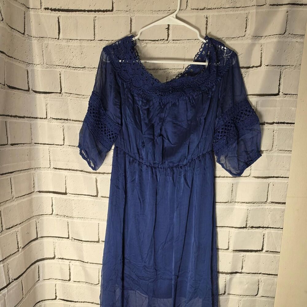 Final-touch Women's Blue and Navy Dress